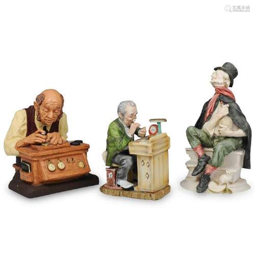 (3 Pc) Ceramic Figural Sculptures