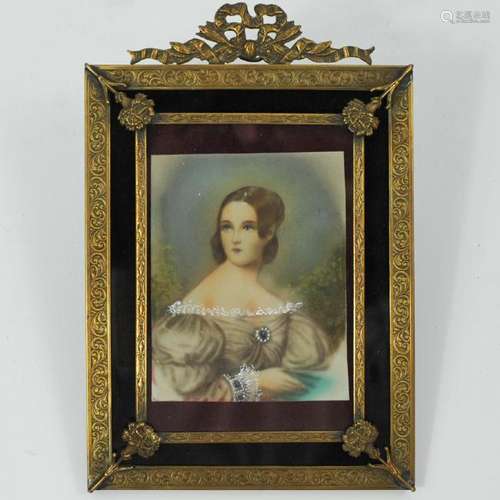 Gilt Brass Portrait Painting