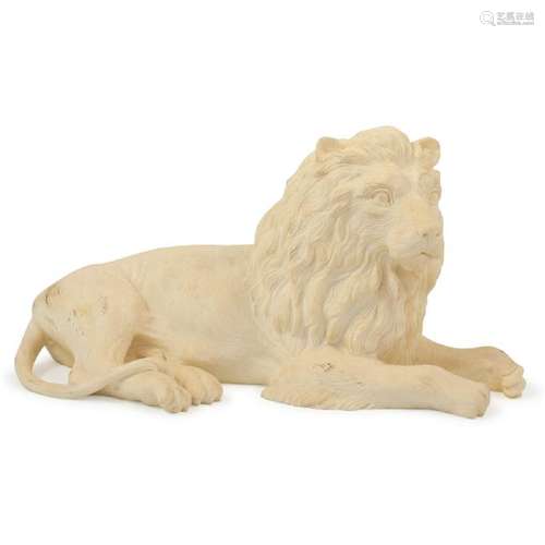 Italian Bonded Resin Stone Lion