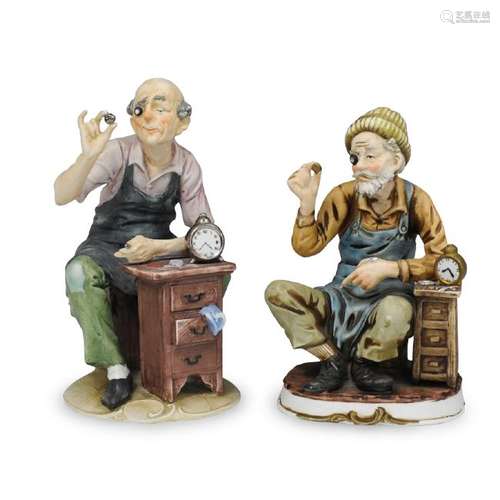 (2 Pc) Ceramic Figural Sculptures