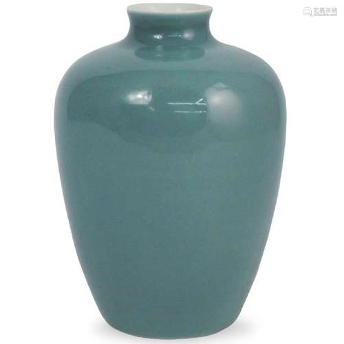 Chinese Powder Blue Porcelain Vase