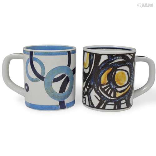 (2 Pc) Royal Copenhagen Faience Mugs