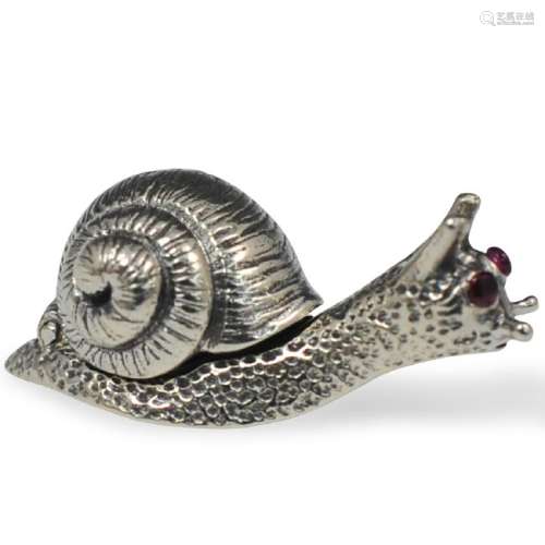Miniature Sterling Snail Box