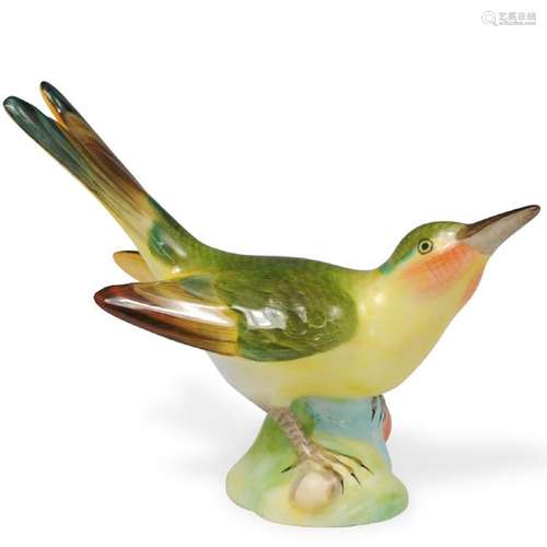 Herend Naturalistic Porcelain Bird