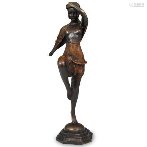 Art Deco Style Figural Bronze Sculpture