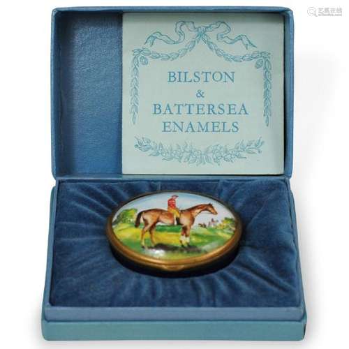 Halcyon, Bilston and Battersea Enamel Pill Box