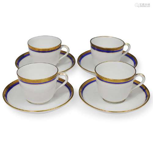 (4 Pc) Richard Ginori Porcelain Tea Cups