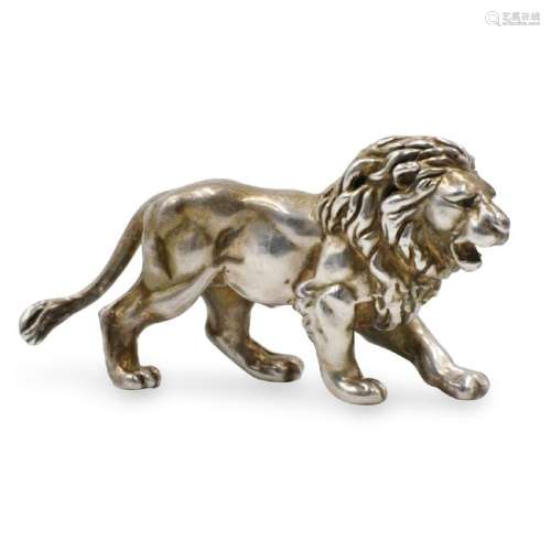 Sterling Silver Lion Figurine