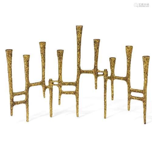 Gilt Bronze Menorah