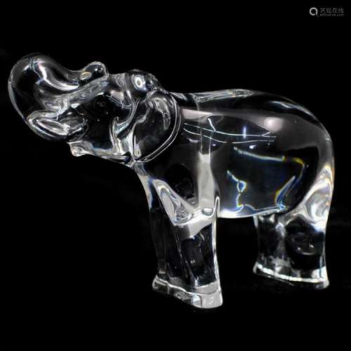 Baccarat Crystal Elephant Figurine