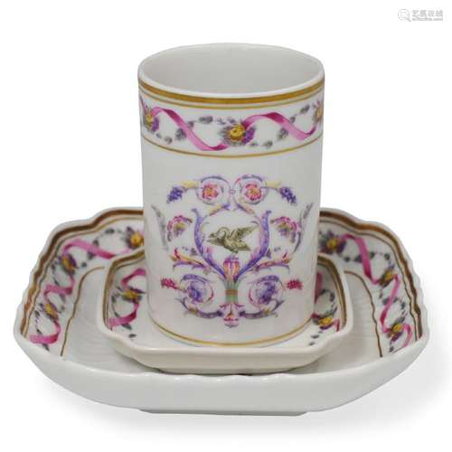 (3 Pc) Richard Ginori Pittoria Porcelain Table Articles