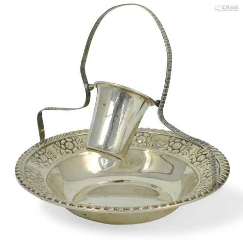 Sterling Silver Candy Dish with Handle