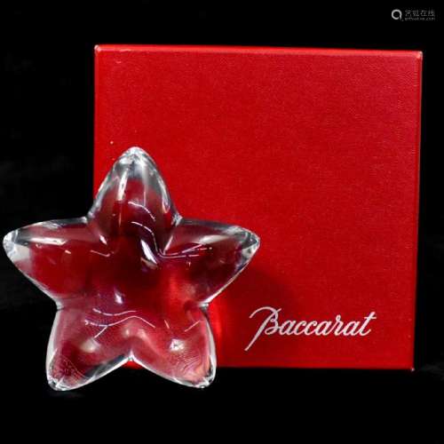 Baccarat Crystal Star Paperweight