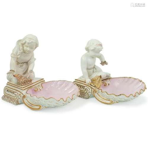 Pair of Copeland Porcelain Figurines