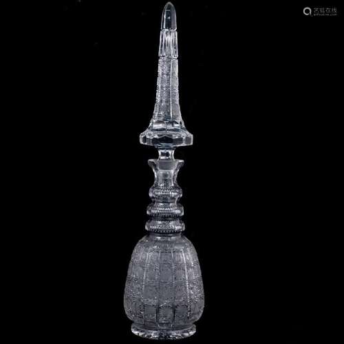 Large Cut Crystal Decorative Decanter