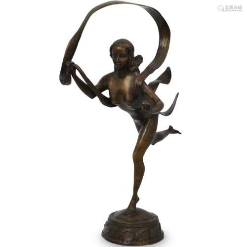 Bronze Sculpture of Whimsical Dancer