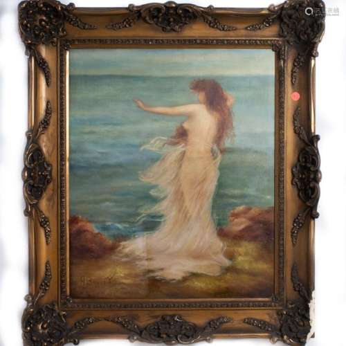 Antique Oil on Canvas Signed: