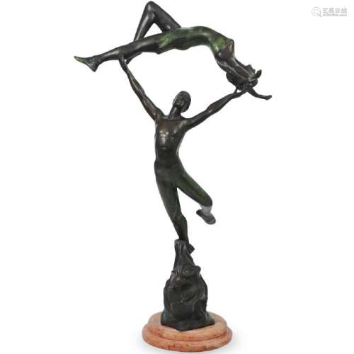 Bronze Sculpture of Dancing Couple
