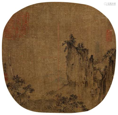 吴 振 （？-1632后） 山水团扇