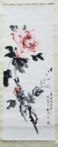 陳桂麗 花卉 紙本 立軸