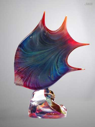 DINO ROSIN ART GLASS FISH SCULPTURE