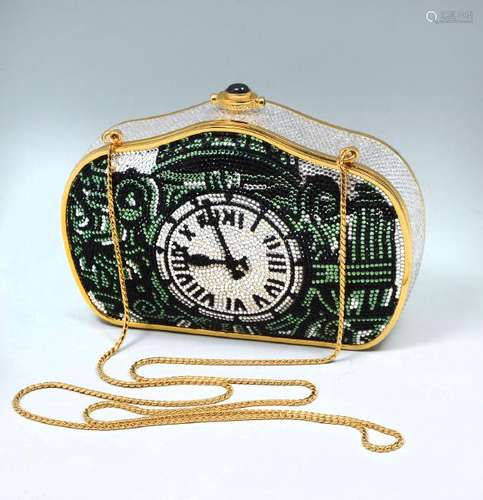 JUDITH LEIBER MARSHAL FIELDS CLOCK PURSE