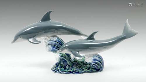 LLADRO PORCELAIN DOLPHINS