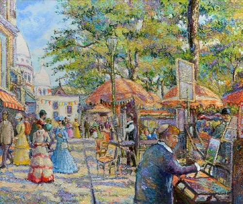 H. CLAUDE PISSARRO WITH COA