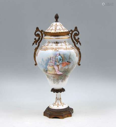 ORMOLU MOUNTED SEVRES URN