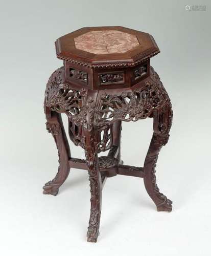 CARVED CHINESE PLANT STAND