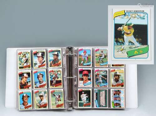 1980 TOPPS BASEBALL CARD ALBUM