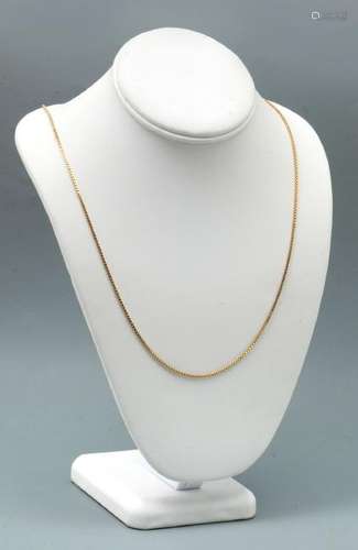 14K 30'' ITALIAN BOX LINK NECKLACE