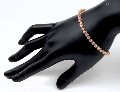 14K ROSE GOLD TENNIS BRACELET