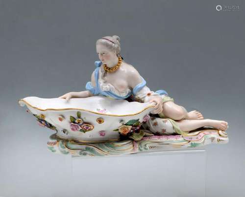 SEMI-NUDE MEISSEN SWEETMEAT BOWL