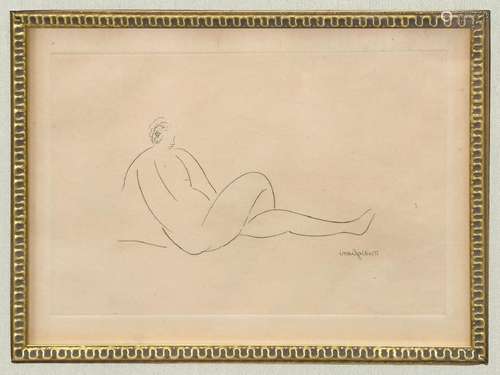 MODIGLIANI ETCHING NUDE