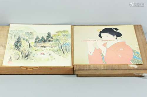 日本老画片18张2盒一组