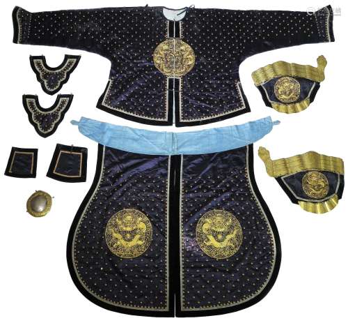 19th Century Manchu Armor Robe Set