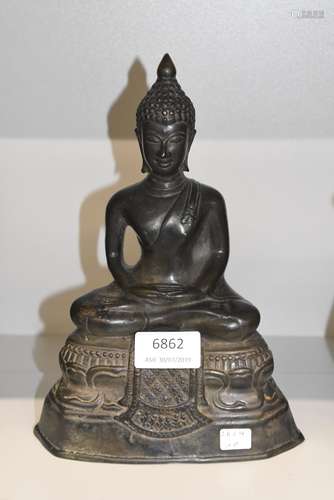 Bouddha en bronze (H:23cm)