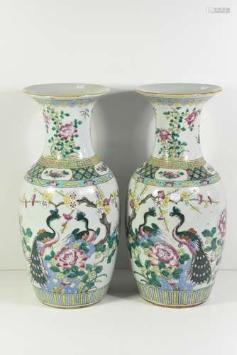 Paire de vases chinois 19ème