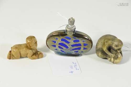 Lot de trois objets asiatiques