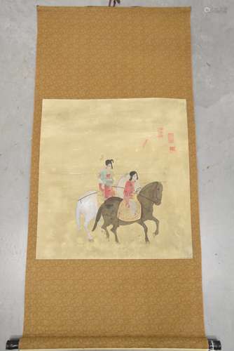 Estampe chinoise (65x60cm)