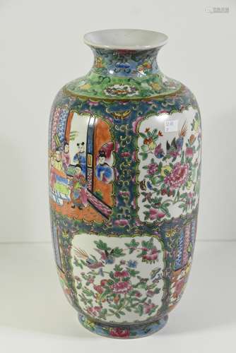 Vase en porcelaine de Chine 20ème (Ht 36cm)