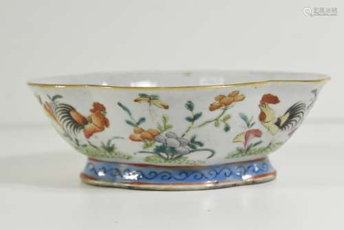 Coupe en porcelaine chinoise, 19ème siècle