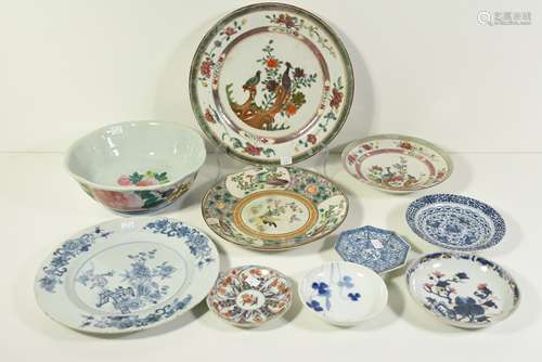 Lot de porcelaines chinoises et autres (10 pièces)