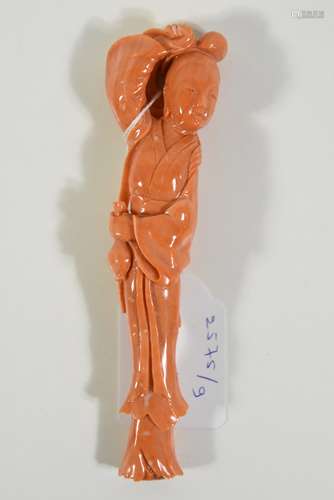 Sculpture asiatique en corail (Ht.15cm)