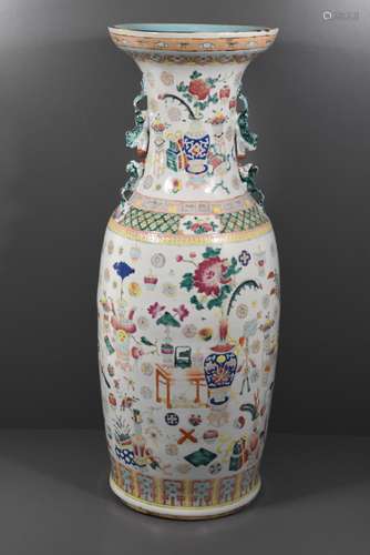 Vase chinois, 19ème siècle (H:60cm)