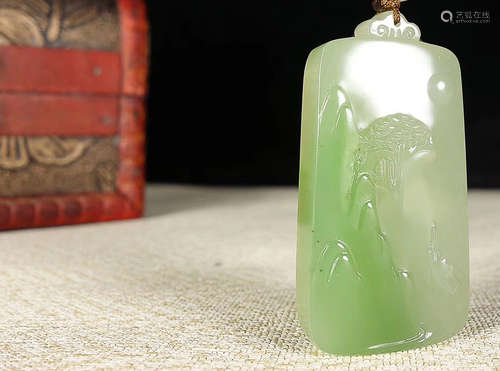 HETIAN JADE MOUTAIN MATERIAL PENDANT