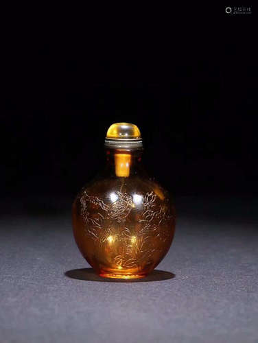 GLASS SNUFF BOTTLE