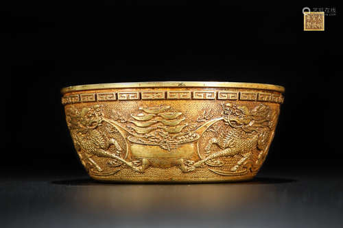 GILT BRONZE BOWL SHAPE CENSER