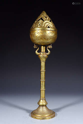 GILT BRONZE CENSER